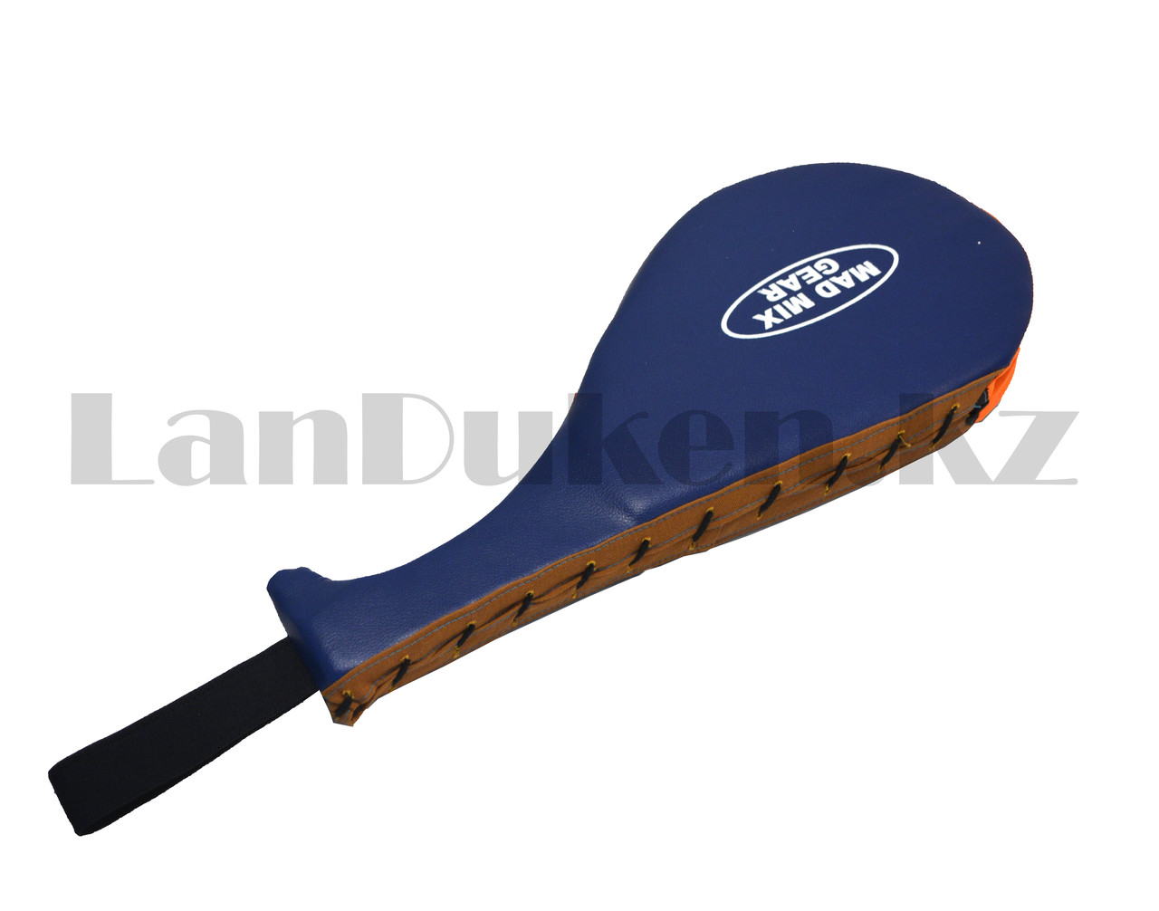 Лапа-ракетка для тхэквондо Mad Mix Gear двухсторонний барабанный синяя, фото 1