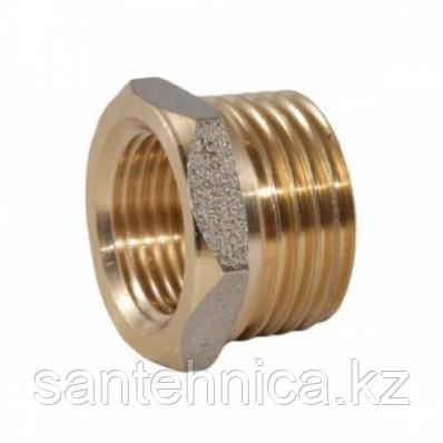 Футорка латунь никель Ду 32х20 (1 1/4"х3/4") наруж./внутр., фото 2