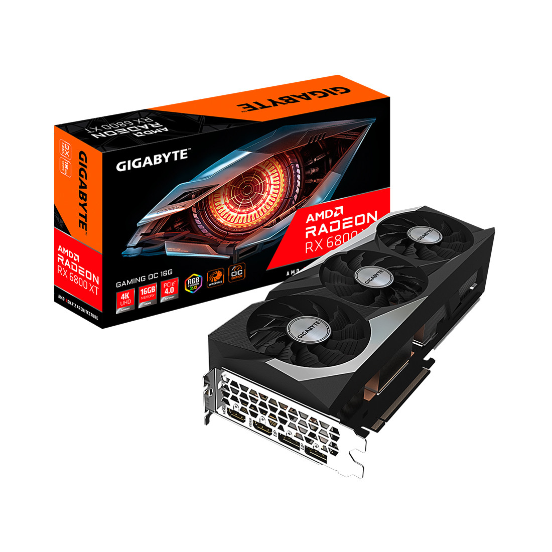 Видеокарта Gigabyte (GV-R68XTGAMING OC-16GD) Radeon RX 6800 XT GAMING OC 16G - фото 3 - id-p97672064