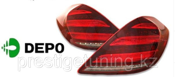 Задние фонари на S-Class W222 2013-17 дизайн 2018 Рестайлинг (DEPO TW)