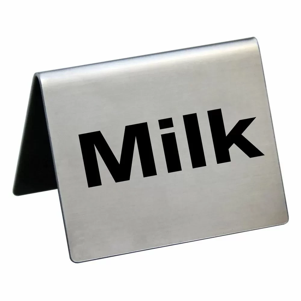 Табличка "Milk" 5*4 см, сталь, P.L. Proff Cuisine - фото 1 - id-p97678370