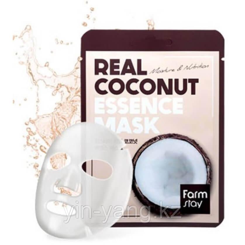 Маска тканевая для лица с экстрактом кокоса - Real coconut essence mask, 23мл - фото 2 - id-p97694454