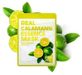 Маска тканевая для лица с экстрактом каламанси  - Real calamansi essence mask, 23мл