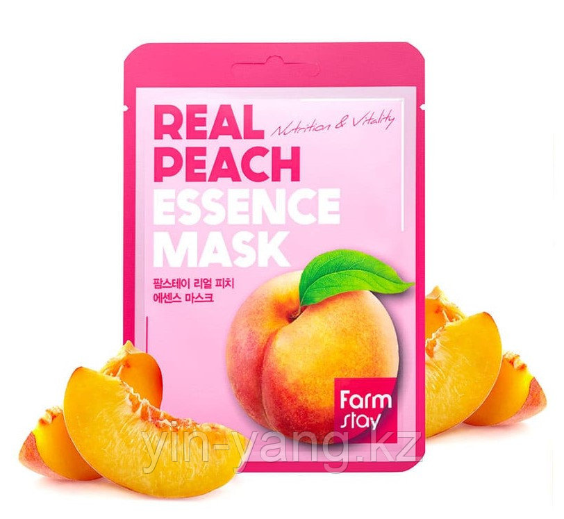 Маска тканевая для лица с экстрактом персика - Real peach essence mask, 23мл - фото 1 - id-p97694458