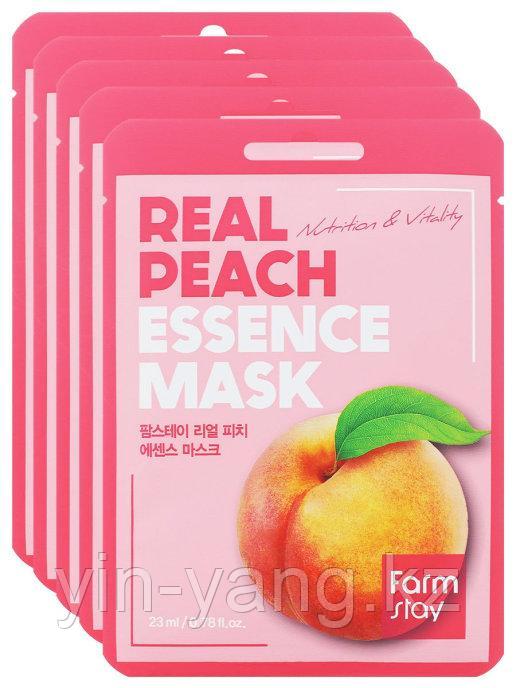 Маска тканевая для лица с экстрактом персика - Real peach essence mask, 23мл - фото 4 - id-p97694458