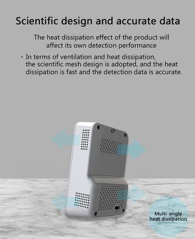 Монитор качества воздуха 5-в-1 беспроводной Atmos E19348 {СО2, детектор TVOC, HCHO, температура и влажность} - фото 6 - id-p97695317