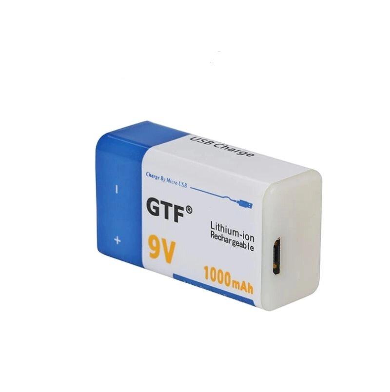 Аккумулятор GTF 9V USB 1000 мАч li-Ion - фото 1 - id-p97695362