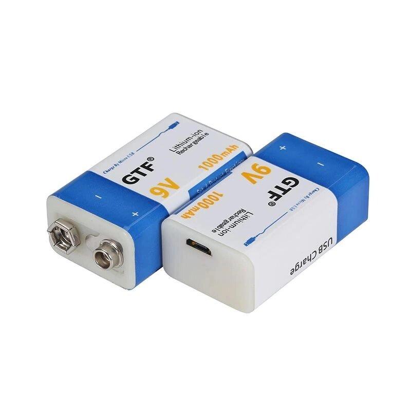 Аккумулятор GTF 9V USB 1000 мАч li-Ion - фото 2 - id-p97695362
