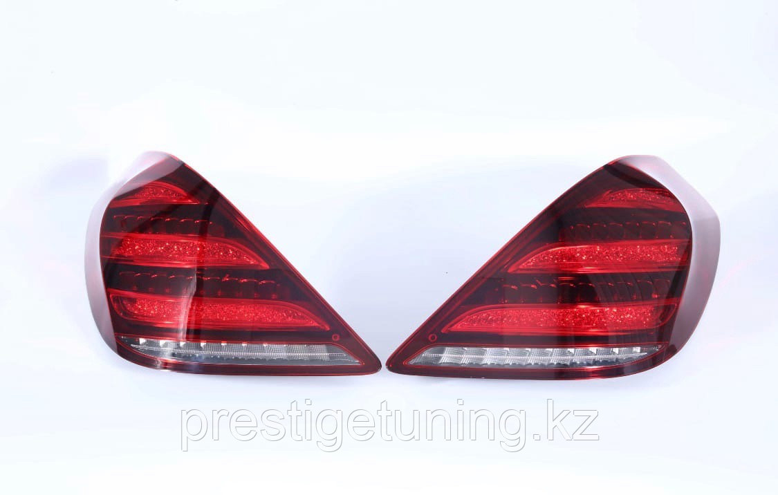 Задние фонари на S-Class W222 2013-17 дизайн 2018 Рестайлинг (Красный цвет), фото 1