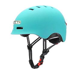 Шлем для электросамоката и велосипеда  с USB-подсветкой черный