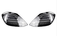 Задние фонари на Mercedes C-Class W205 (2014-18) тюнинг (Дымчатый цвет)