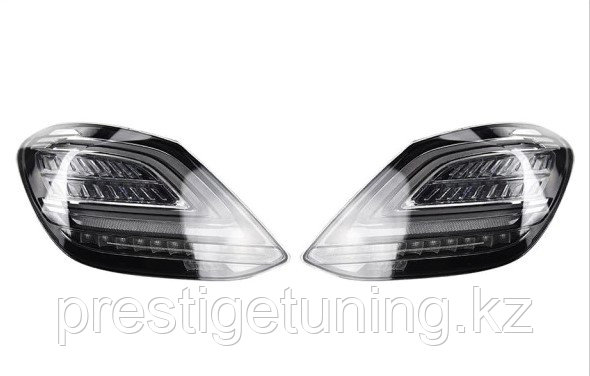 Задние фонари на Mercedes C-Class W205 (2014-18)  тюнинг (Дымчатый цвет), фото 1