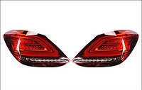 Задние фонари на Mercedes C-Class W205 (2014-18) тюнинг (Красный цвет)