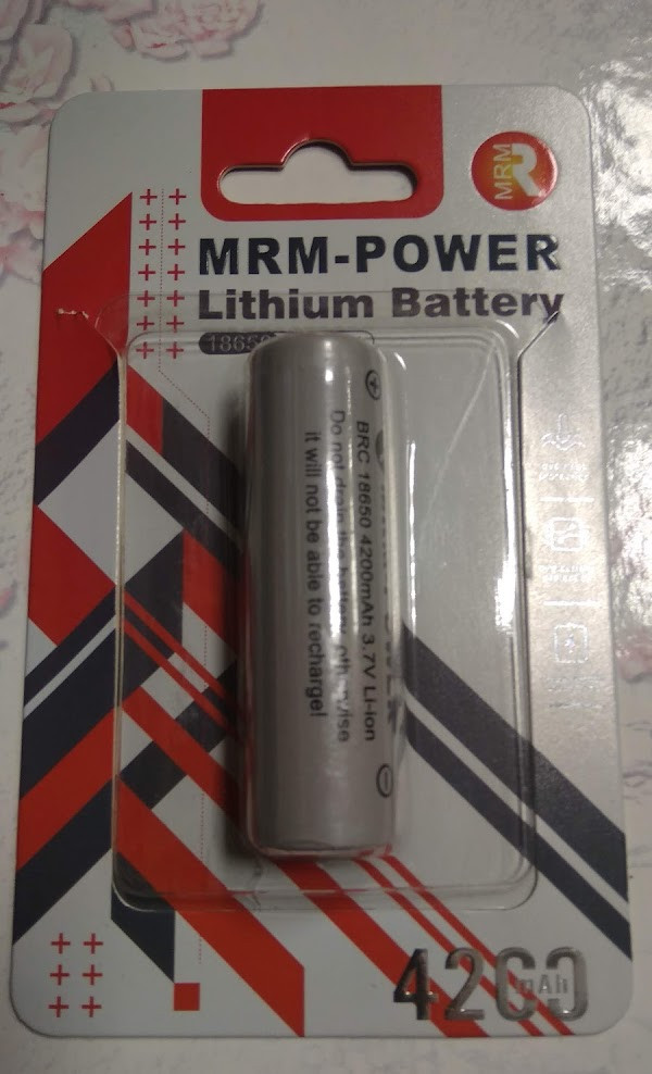 Аккумулятop 3,7v 4200mAh  BRC 18650  Li-ion MRM-POWER