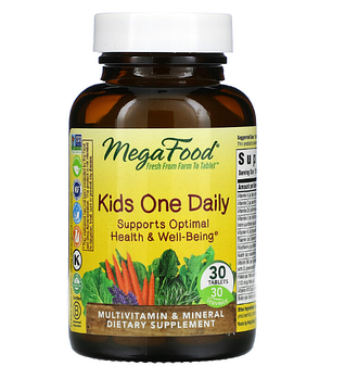 MegaFood, One Daily, для детей, 30 таблеток