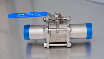 Кран шаровый приварной DN125 сталь AISI 304