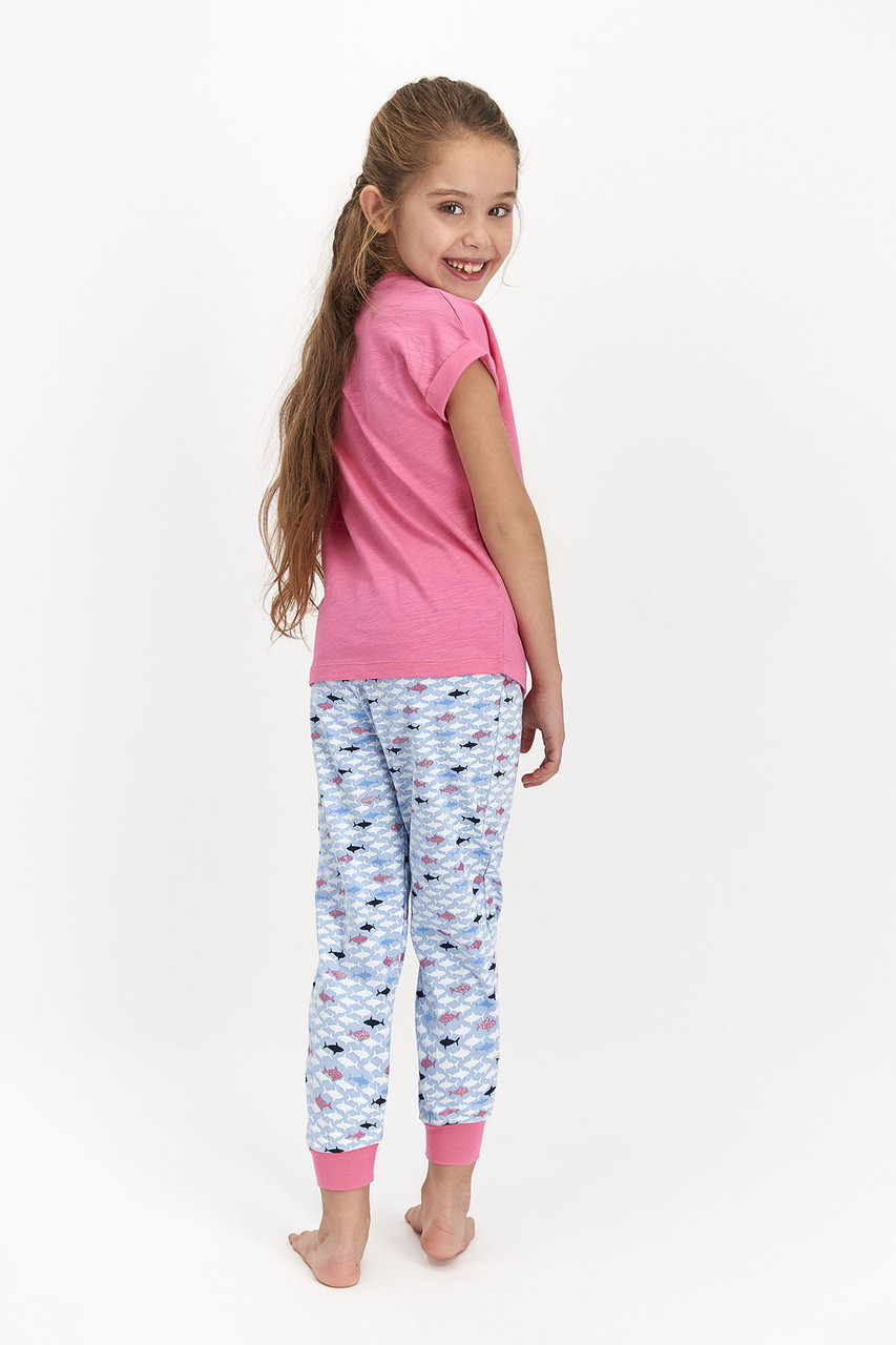 Пижама детская девичья* 6-7/ 116-122 см, Розовый - фото 4 - id-p97699771