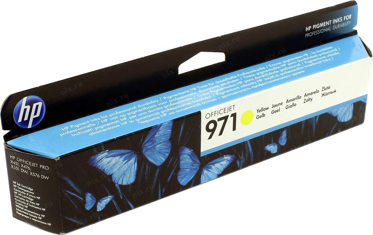 Струйный картридж HP №971 Желтый CN624AE