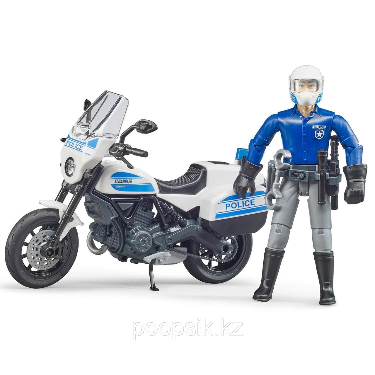 Мотоцикл Bruder с фигуркой полицейского 62-731 - фото 1 - id-p97715579