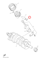 Стопора пальца поршневого Yamaha Banshee 9345017129