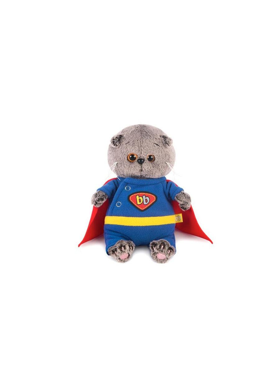 Мягкая игрушка Басик Baby в костюме супермена, 20 см - фото 1 - id-p97715482