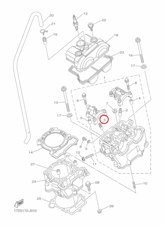 Втулка Клапана Yamaha MOTO 5NL1113410
