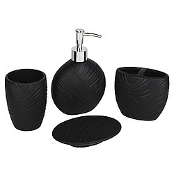 Керамический набор для ванной комнаты JS14021B Черный