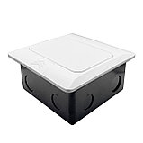 Shelbi Напольный/настольный лючок на 4 модуля, металл, белый, фото 4