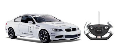 Rastar Радиоуправляемая машинка BMW M3, чёрный / белый 1:14