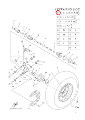 Граната задняя внутренняя Yamaha Grizzly 700 28P2530V01