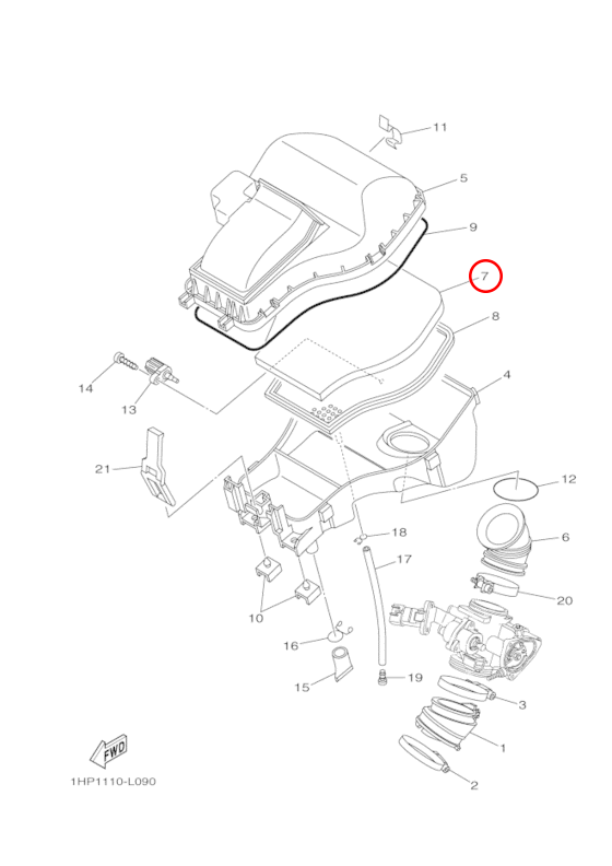 Фильтр воздушный Yamaha ATV 1HPE445101 - фото 1 - id-p94117562