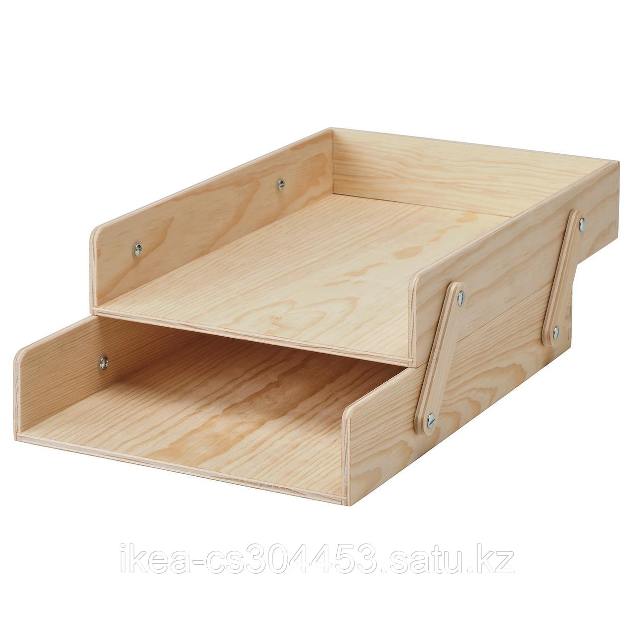 KLÄMMEMACKA КЛЭММЕМАККА Лоток для корреспонденции, естественный фанера,