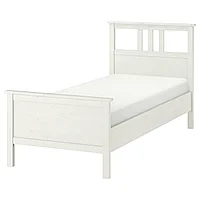 HEMNES ХЕМНЭС Каркас кровати, белая морилка/Лонсет,