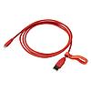 LILLHULT ЛИЛЛЬХУЛЬТ Кабель USB тип А – lightning, текстиль/оранжевый,
