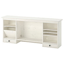 HEMNES ХЕМНЭС Дополнительный модуль для стола, белая морилка,