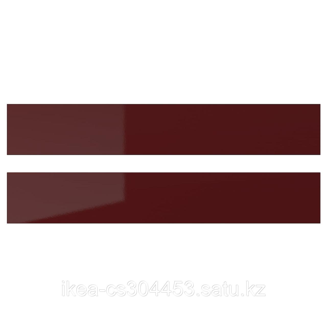 KALLARP КАЛЛАРП Фронтальная панель ящика, глянцевый темный красно-коричневый,