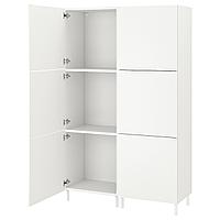 OPPHUS ОПХУС Гардероб с 6 дверями, белый/Фоннес белый,