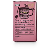 PÅTÅR Кофе молотый, средней обжарки, Уганда/100 % зерна Арабики/Сертификат UTZ,