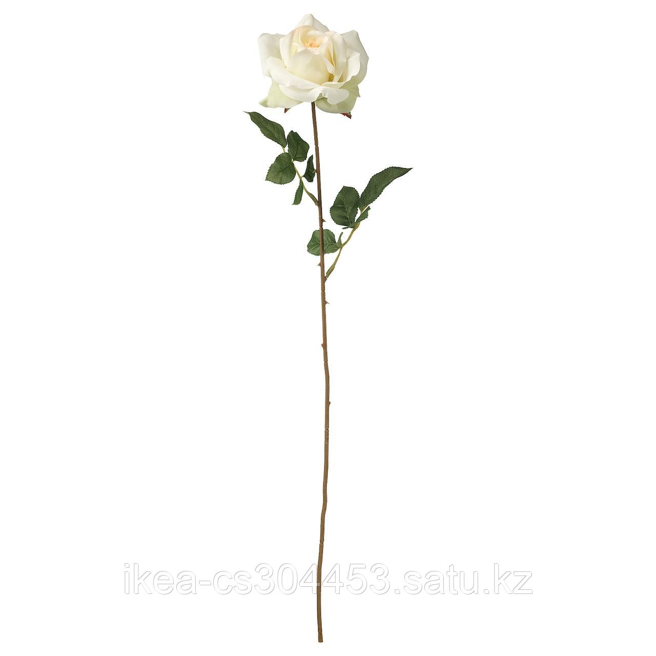 SMYCKA СМИККА Цветок искусственный, роза/белый,
