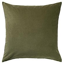 SANELA САНЕЛА Чехол на подушку, оливково-зеленый, 50x50 см