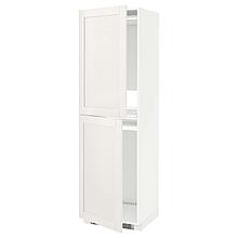 METOD МЕТОД Высок шкаф д холодильн/мороз, белый/Сэведаль белый, 8 см