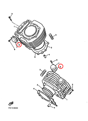 Прокладка натяжителя цепи Yamaha ATV \ MOTO 4DW1221300