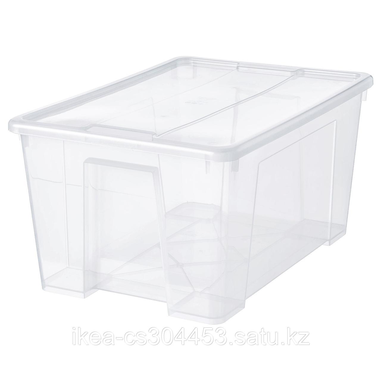SAMLA САМЛА Контейнер с крышкой, прозрачный,
