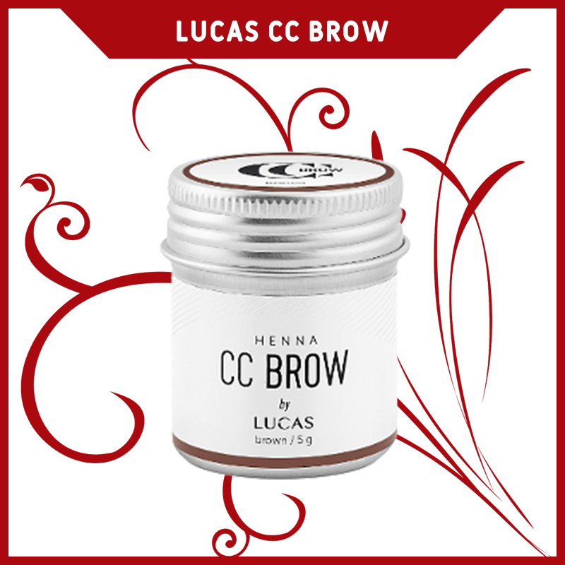 Хна для бровей CC Brow (dark brown) в баночке (темно-коричневый, 5 гр.) Lucas` Cosmetics