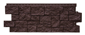 Фасадные панели Коричневый  978х388 мм (0,38 м2) Дикий камень Серия Стандарт Grand Line