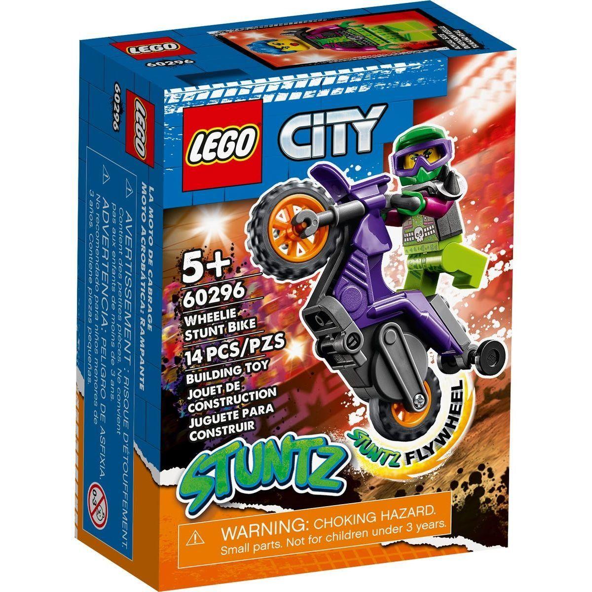 60296 Lego City Stuntz Акробатический трюковый мотоцикл, Лего город Сити