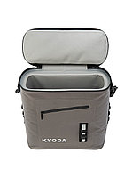 Изотермическая сумка KYODA SC14-BB на багажник велосипеда жесткий каркас 14 л, цвет серый