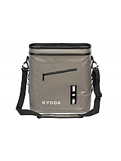 Изотермическая сумка KYODA SC14-BB на багажник велосипеда жесткий каркас 14 л, цвет серый, фото 3