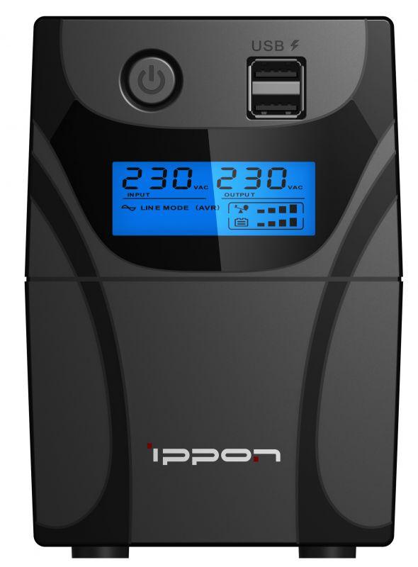 Источник бесперебойного питания Ippon Back Power Pro II Euro 850 черный