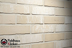 Клинкерный кирпич "Feldhaus Klinker" для фасада K741RF75 vascu crema